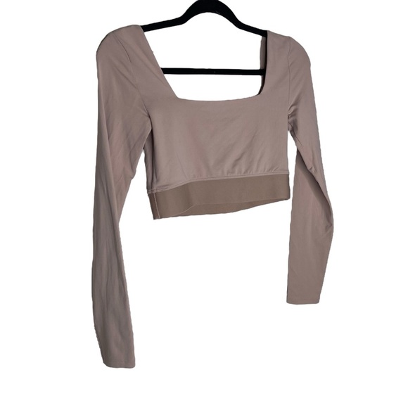Babaton ‘Sylvia’ Contour Square-neck Long Sleeve in ‘Kasha Taupe’ Size Small - Picture 7 of 9